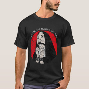 Occult Gothic Grunge Antichrist Nun Satan Devil Bl T-Shirt