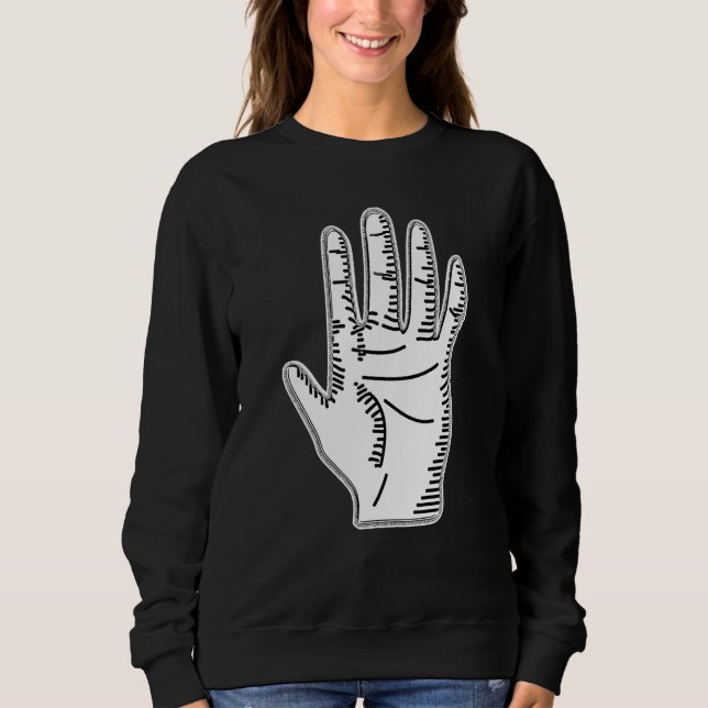 Occult Hand Dark Art Grunge Goth Gothic Aesthetic Sweatshirt (Front)