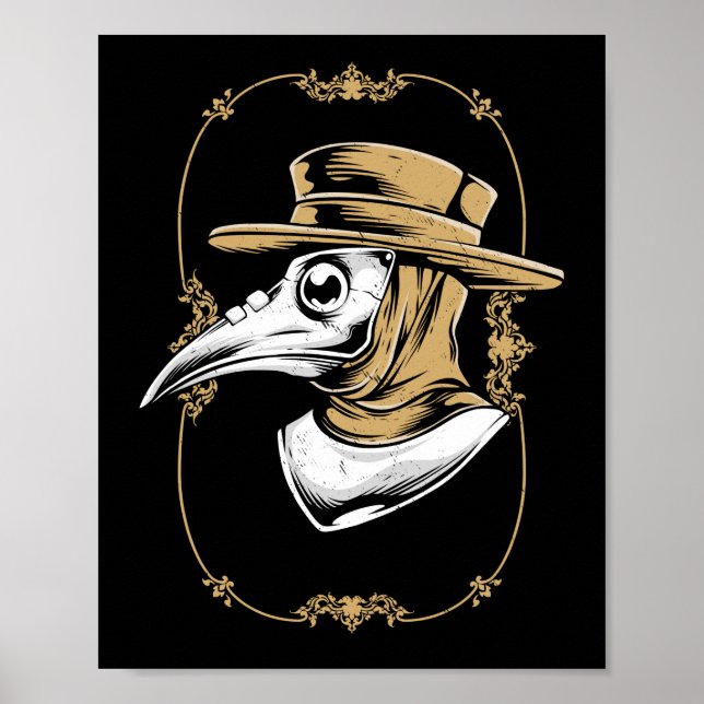 Occult Mediaeval Plague Doctor Poster (Front)
