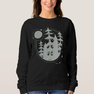 Occult Mystic Magic Indoorsy Outdoorsy Crescent Mo Sweatshirt