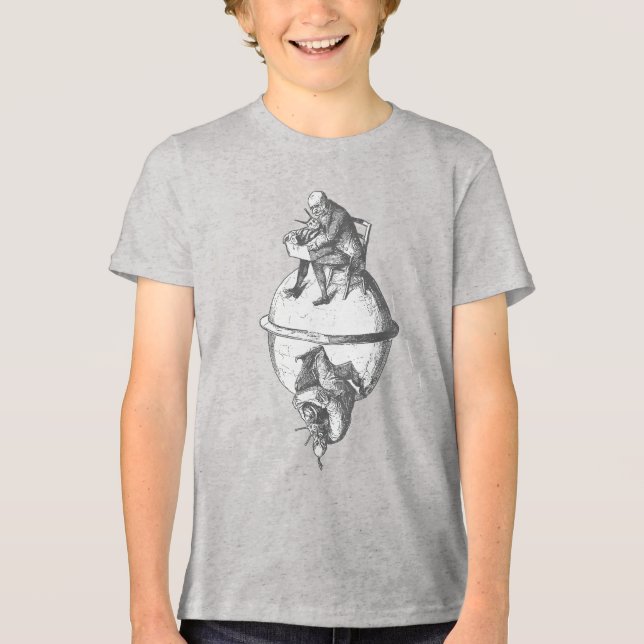 Occult Pasilalinic-sympathetic Compass Snail  Tri-Blend Shirt (Front)