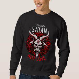 Occult Pentagram Satanic Baphomet Goat Head Satani Sweatshirt