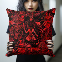 Occult Red Gothic Baphomet Pentagram Witchcraft