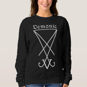 Occult Satanic Symbol Goth Demonic Sigil Of Satan Sweatshirt