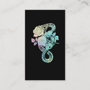 Occult Snake Roses Wicca Pastel Goth Witchcraft Business Card