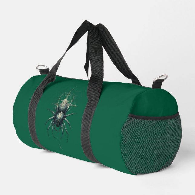 Occult Spider Mystic Geometry Dark Art Duffel Bag (Right Corner)
