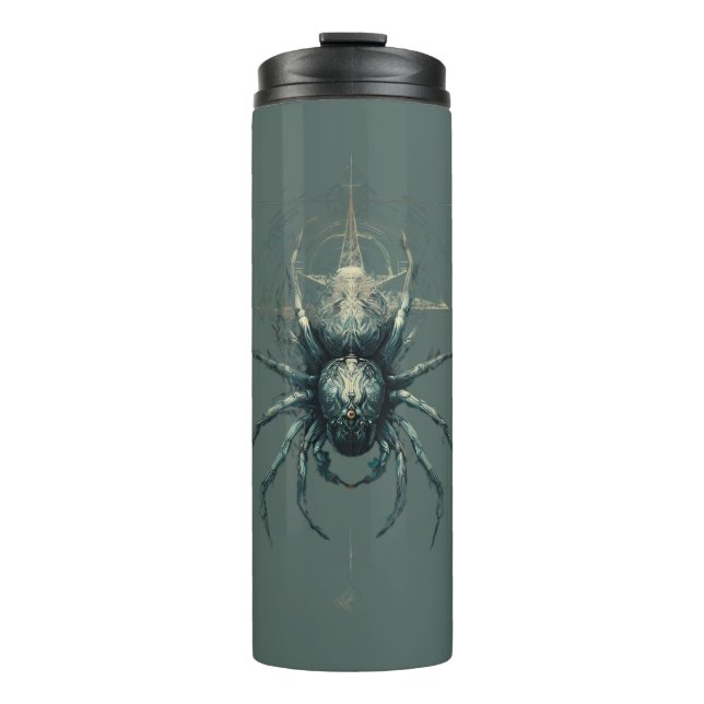 Occult Spider Mystic Geometry Dark Art Thermal Tumbler (Front)