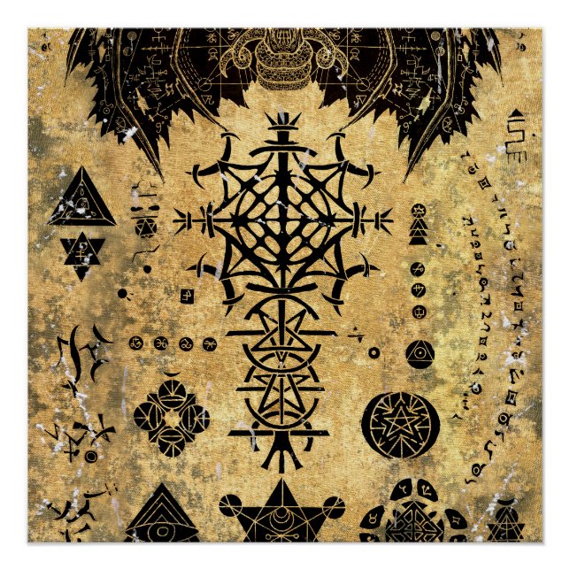 Occult Symbol Poster (Front)