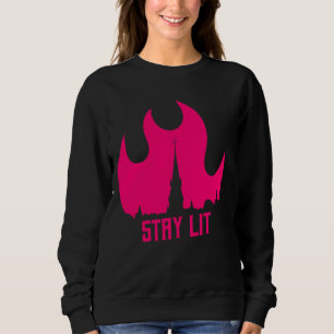 Occult Wiccan Witchcraft Burning Church Esoteric S Sweatshirt