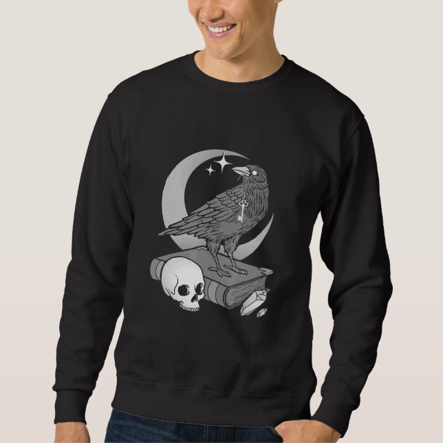 Occultism Mysticism Death Love Skull 2 Sweatshirt (Front)