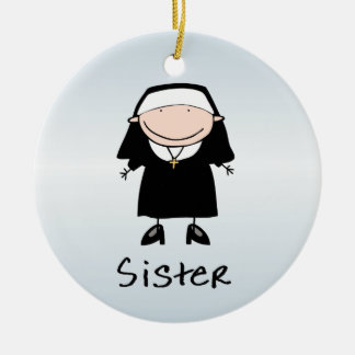 Occupation Nun Religious Vocation  Personalised Ceramic Tree Decoration