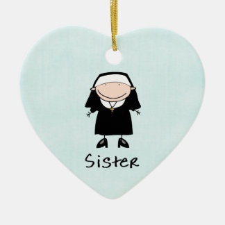 Occupation Nun Religious Vocation  Personalised Ceramic Tree Decoration