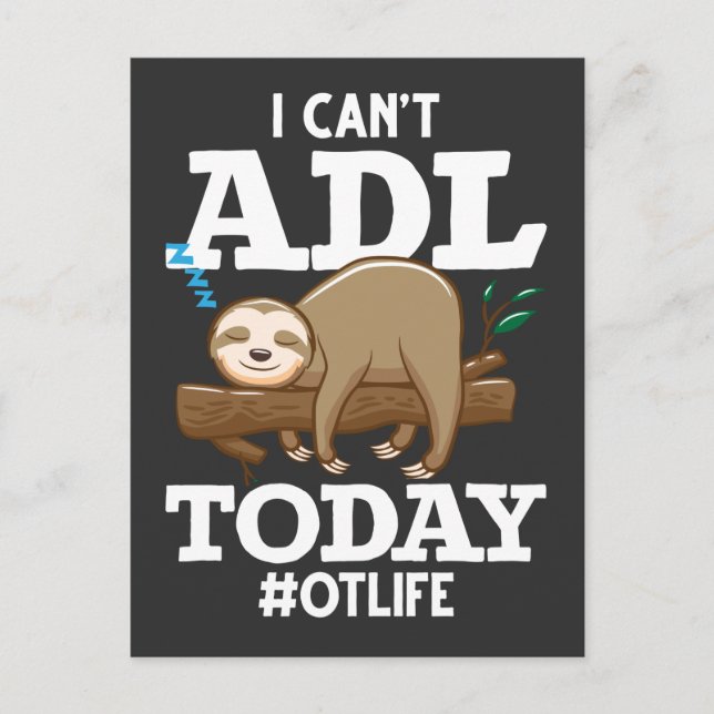 Occupational Therapist ADL Occupational Therapy Postcard (Front)