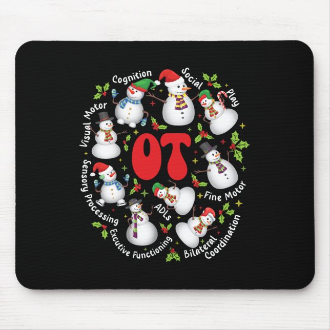Occupational Therapist Fun Occupation Therapy Chri Mouse Pad (Front)