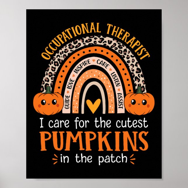 Occupational Therapist Halloween School Occupation Poster (Front)