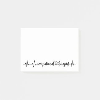 Occupational Therapist Heartbeat Therapy Post-it Notes