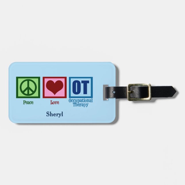 Occupational Therapist Luggage Tag (Front Horizontal)