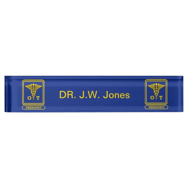 Occupational Therapist Nameplate (Front)