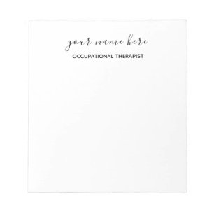 Occupational Therapist Notepad - Small