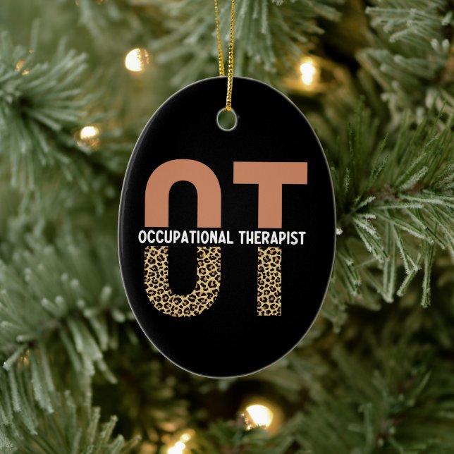 Occupational Therapist OT Appreciation Gift Ceramic Tree Decoration (Tree)