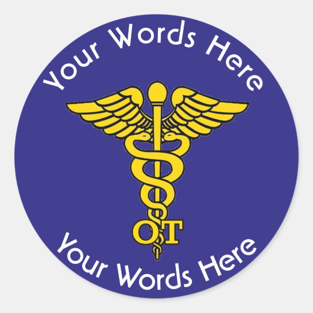 Occupational Therapist  OT Custom Sticker (Front)