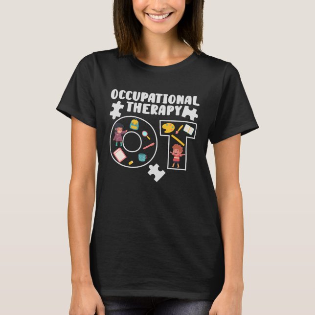 Occupational Therapist OT Therapy Paediatrics Cura T-Shirt (Front)
