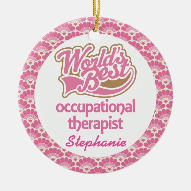 Occupational Therapist Personalised Ornament (Front)