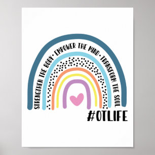 Occupational Therapist Rainbow Strengthen The Body Poster