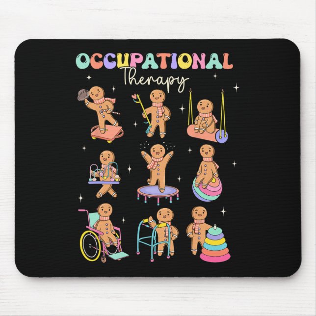 Occupational Therapists Always Make The Nice List  Mouse Pad (Front)