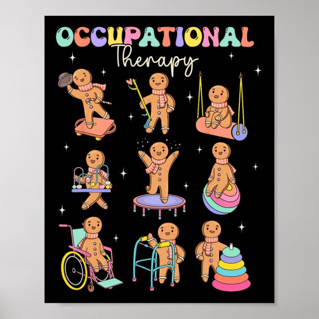 Occupational Therapists Always Make The Nice List  Poster (Front)