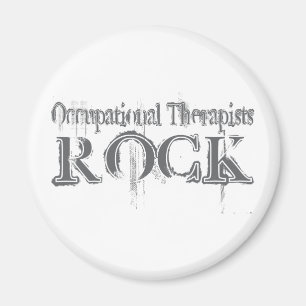 Occupational Therapists Rock Magnet