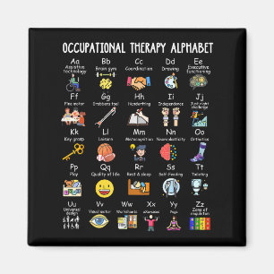 Occupational Therapy Alphabet Ota Funny Teacher Lo Magnet