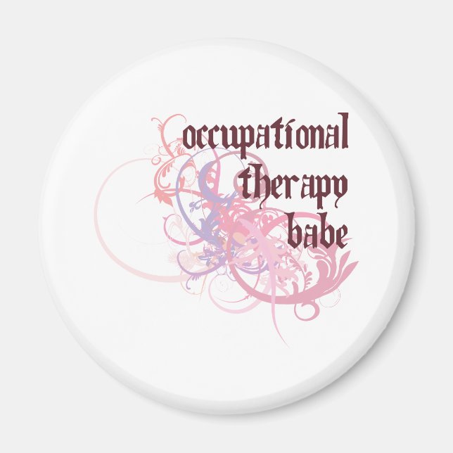 Occupational Therapy Babe Magnet (Front)