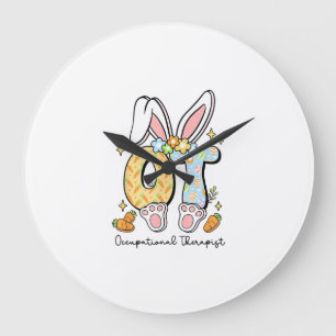 Occupational Therapy Easter Bunny OT OTA Spring Ot Large Clock