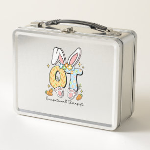 Occupational Therapy Easter Bunny OT OTA Spring Ot Metal Lunch Box