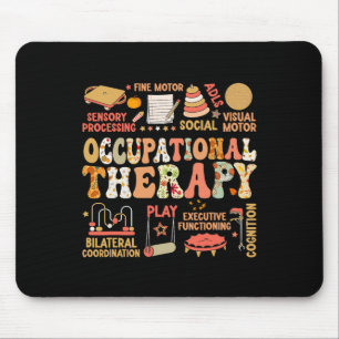 Occupational Therapy Fall Autumn Ot Retro Thanksgi Mouse Pad