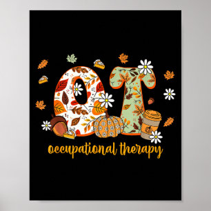 Occupational Therapy Fall Ot Ota Autumn Thanksgivi Poster