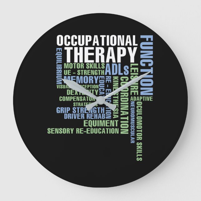Occupational Therapy for OT Month Large Clock (Front)