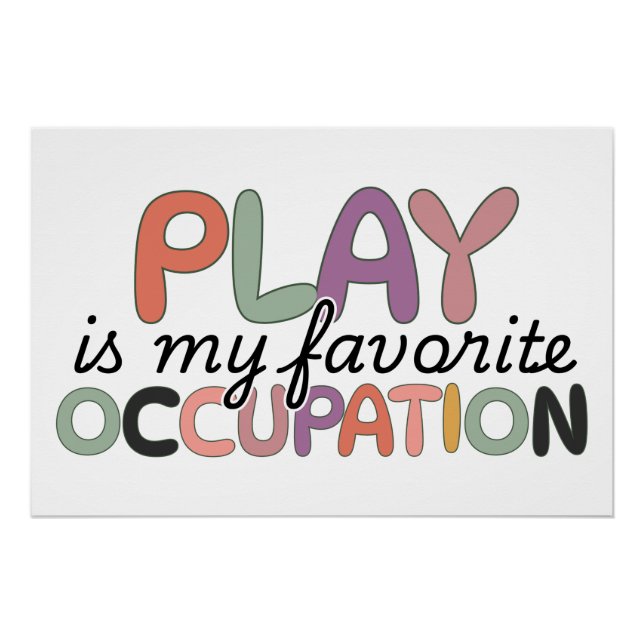 Occupational Therapy Funny Quote Poster (Front)