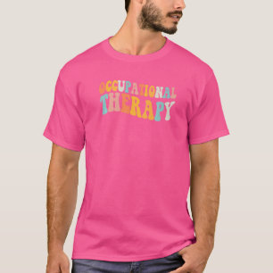 Occupational Therapy Groovy Retro Vintage Cute T-Shirt