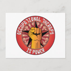 Occupational Therapy Is Power Postcard