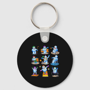Occupational Therapy Ot Christmas Funny Snowman Xm Key Ring