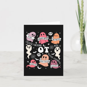 Occupational Therapy OT OTA Halloween Spooky Cute Card