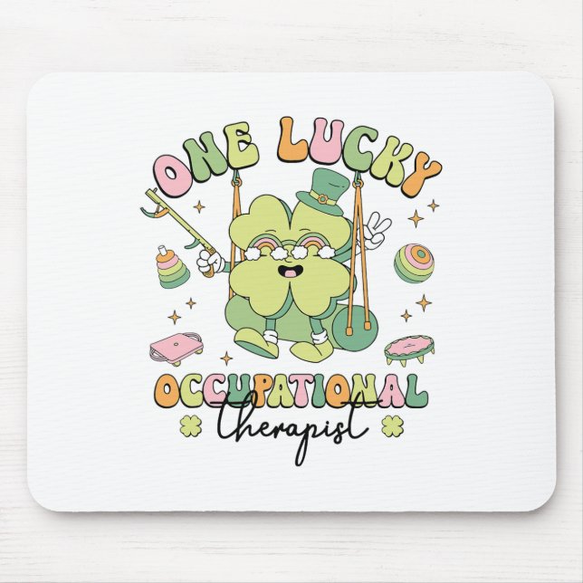 Occupational Therapy Ot Patricks Day Occupational  Mouse Pad (Front)