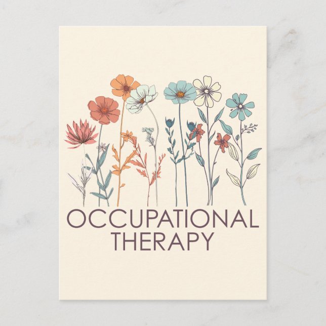 Occupational Therapy OT Postcard (Front)