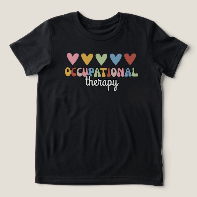 Occupational Therapy OT Professional Tri-Blend Shirt (Design Front)