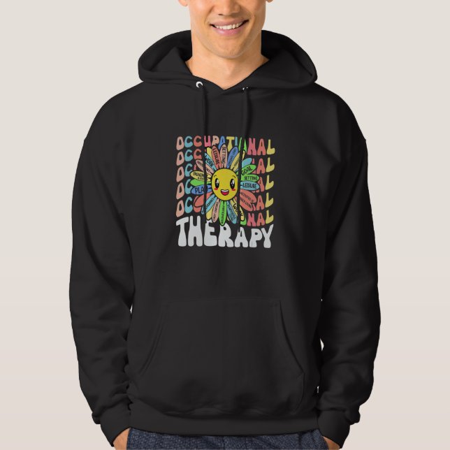 Occupational Therapy OT Therapist Cute OT Month Fl Hoodie (Front)