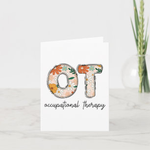 Occupational Therapy Ot Therast Ot Month  Card