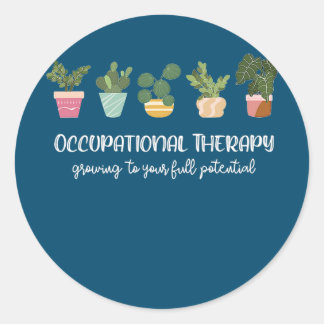 Occupational Therapy Paediatrics Therapist OT Mont Classic Round Sticker