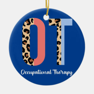 Occupational Therapy Pediatric Therapist OT Month Ceramic Tree Decoration